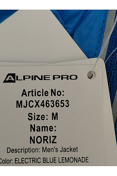 ALPINE PRO Modrá lehká sportovní větrová bunda s kapucí se zipem Vel. M | ALPINE PRO | obrázek 7