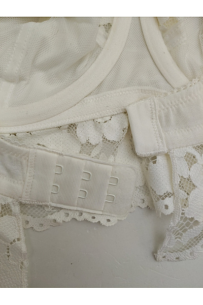 LISCA Bílá krajková braletová podprsenka s kosticemi Vel. EU 85 B | LISCA | obrázek 5
