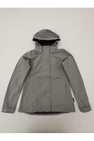 Jack Wolfskin Šedá dámská funkční outdoorová bunda s kapucí | Jack Wolfskin | obrázek 2