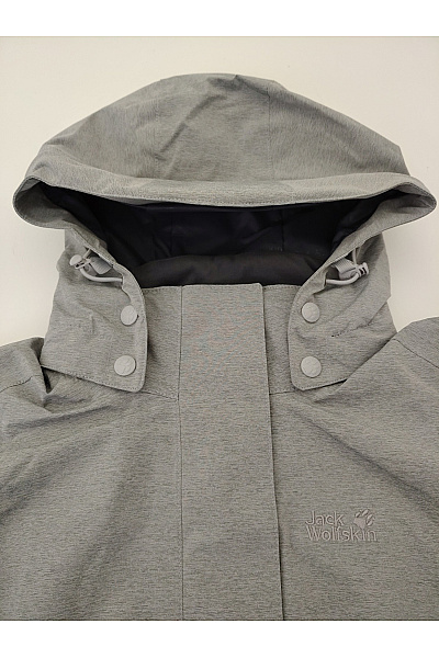 Jack Wolfskin Šedá dámská funkční outdoorová bunda s kapucí | Jack Wolfskin | obrázek 5