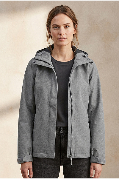 Jack Wolfskin Šedá Dámská Funkční Outdoorová Bunda S Kapucí