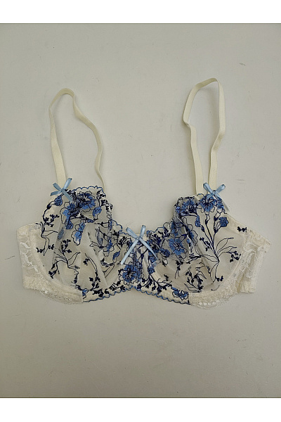 Kamea lingerie Bílá krajková kosticová podprsenka s výšivkou Velikost EU 80B | kamea lingerie | obrázek 2