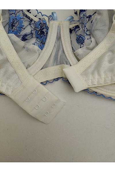 Kamea lingerie Bílá krajková kosticová podprsenka s výšivkou Velikost EU 80B | kamea lingerie | obrázek 6