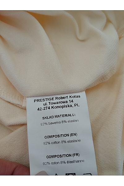 Be wear Béžové mikinové šaty s kapucí a rozparkem | Be wear | obrázek 3