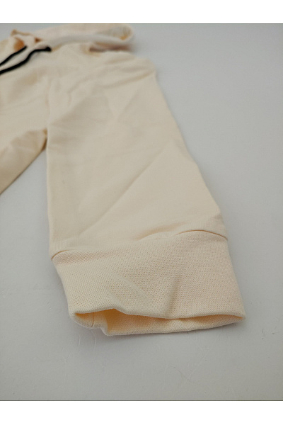 Be wear Béžové mikinové šaty s kapucí a rozparkem | Be wear | obrázek 5