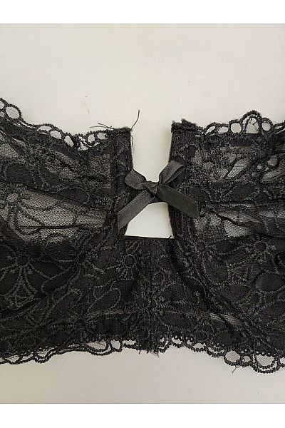 Černá krajková podprsenka a kalhotky luxusní spodní prádlo Vel. L | Unimoda | obrázek 5