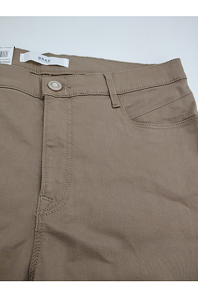 BRAX Dámské bavlněné chino kalhoty s rozparkem khaki Velikost EU 38 | BRAX | obrázek 4