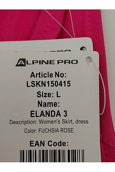 ALPINE PRO Růžové sportovní letní šaty na ramínka do áčka Vel. L | ALPINE PRO | obrázek 6