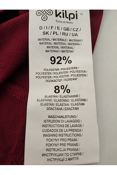 Kilpi Dámské červené funkční triko se zipem outdoor Velikost EU 38 | kilpi | obrázek 7