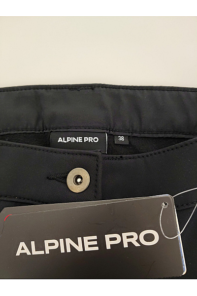 ALPINE PRO Dámské černé softshellové sportovní turistické kalhoty s kapsami | ALPINE PRO | obrázek 6