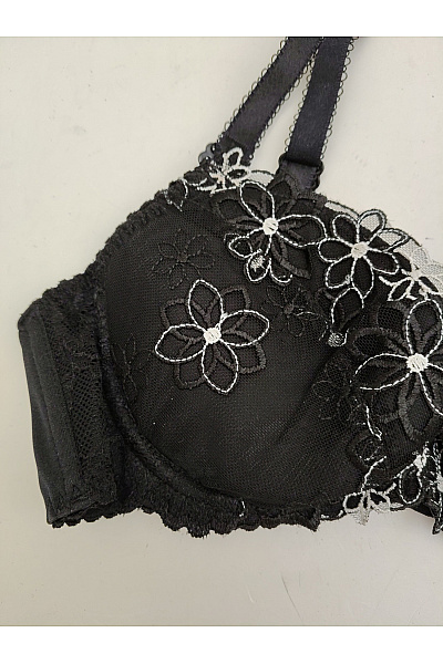 Kamea lingerie Černá krajková push up podprsenka s ozdobami Velikost EU 75A | kamea lingerie | obrázek 3