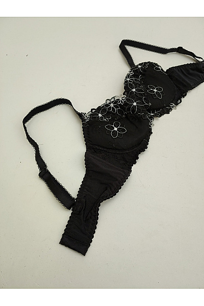 Kamea lingerie Černá krajková push up podprsenka s ozdobami Velikost EU 75A | kamea lingerie | obrázek 6