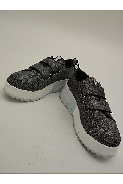 Tenisky na platformě JOY Šedé Vel. EU 38 | Unimoda | obrázek 8