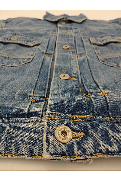 JACK & JONES Pánská bavlněná džínová bunda modrá jarní přechodová Velikost M | JACK & JONES | obrázek 5