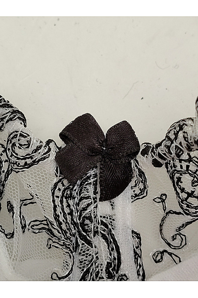 Kamea lingerie Černobílá krajková kosticová podprsenka s ozdobami Velikost EU 85C | kamea lingerie | obrázek 5
