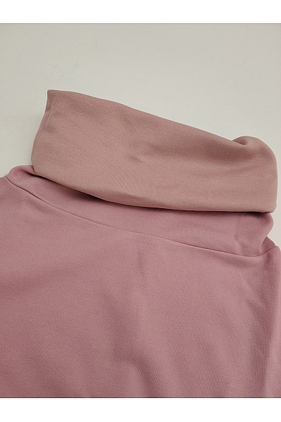 Be wear Růžové bavlněné tričko s dlouhým rukávem se stojáčkem a uzlem Velikost M | Be wear | obrázek 8