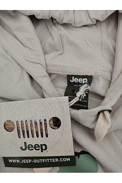 Jeep Béžová bavlněná mikina s kapucí a květinovým potiskem Vel. L | Jeep | obrázek 6