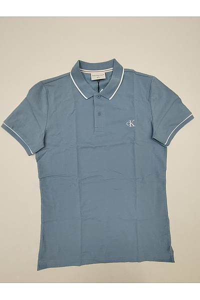 Calvin Klein Pánské bavlněné polo tričko s krátkým rukávem modré | Calvin Klein | obrázek 2