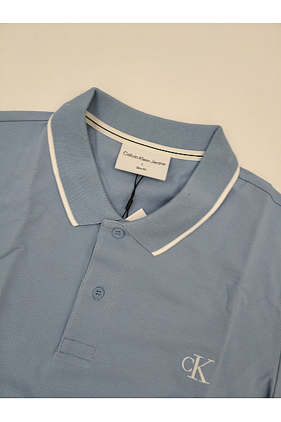 Calvin Klein Pánské bavlněné polo tričko s krátkým rukávem modré | Calvin Klein | obrázek 4