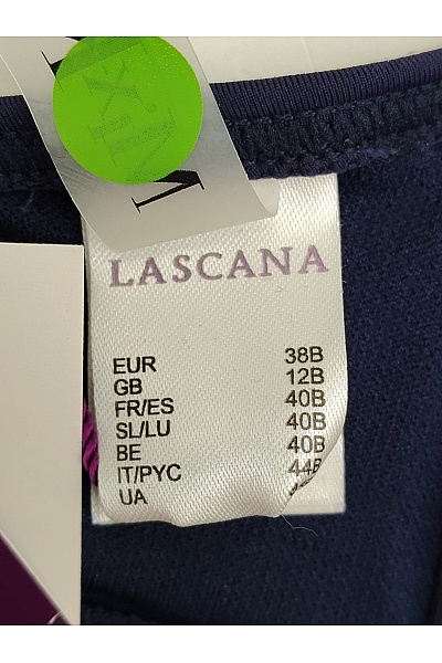 Lasca Modrá plavková podprsenka s kosticemi a volánky Vel. EU 38B | Lasca | obrázek 8
