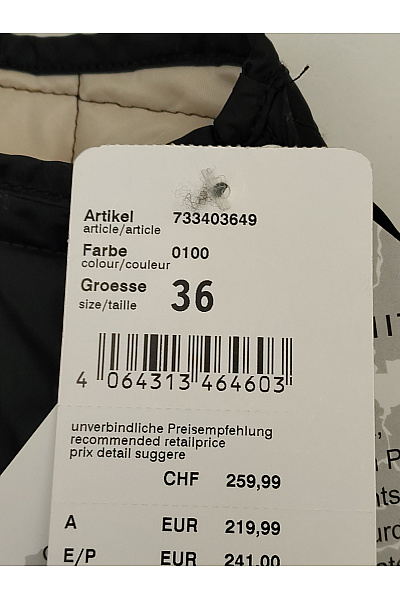 FUCHS SCHMITT Černá prošívaná dlouhá vesta s kapucí Velikost EU 36 | FUCHS SCHMITT | obrázek 6