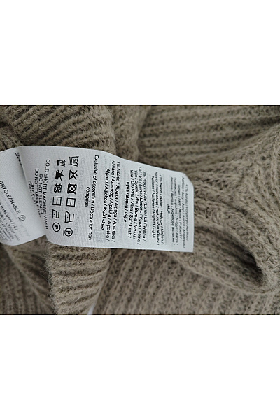 JJXX Dámský khaki pletený crop pulovr s žebrovaným vzorem Velikost L | JJXX | obrázek 6