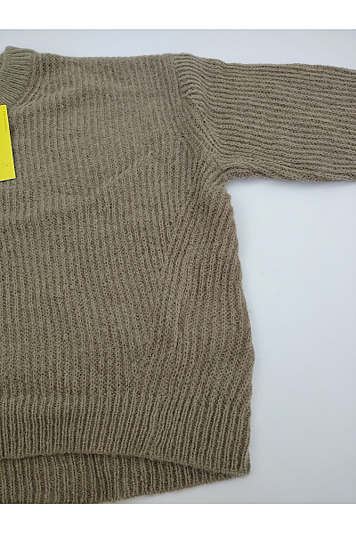 JJXX Dámský khaki pletený crop pulovr s žebrovaným vzorem Velikost L | JJXX | obrázek 7