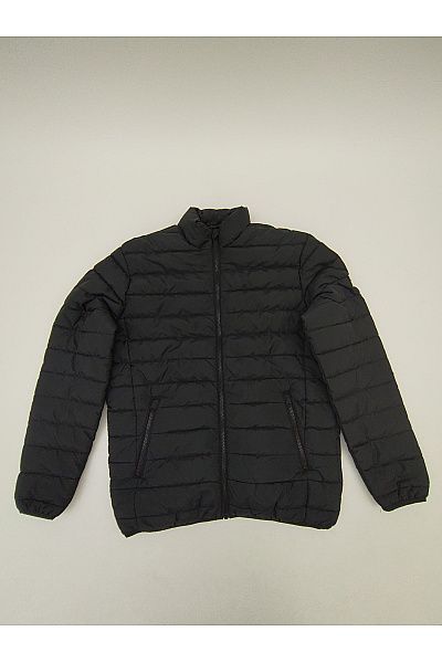 JACK & JONES Pánská černá prošívaná bunda se zipem Vel. EU L | JACK & JONES | obrázek 2
