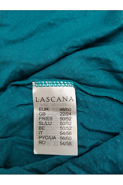 Lasca Zelené dámské tričko s krátkým rukávem a geometrickým vzorem Velikost EU 48/50 | Lasca | obrázek 6