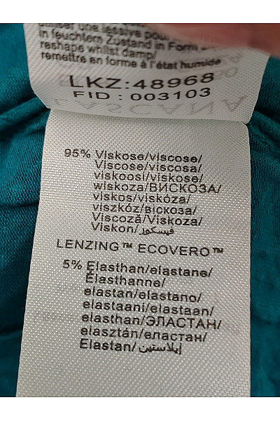 Lasca Zelené dámské tričko s krátkým rukávem a geometrickým vzorem Velikost EU 48/50 | Lasca | obrázek 7