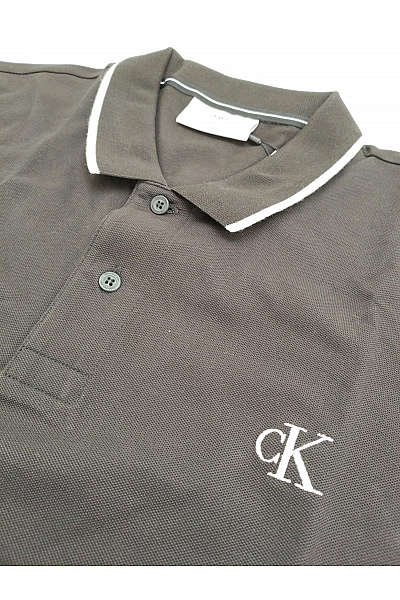 Calvin Klein Pánské bavlněné polo tričko s krátkým rukávem a límečkem | Calvin Klein | obrázek 4