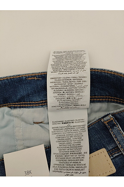 Pánské bavlněné džíny rovné seprané Vel. DE 42 | Unimoda | obrázek 4