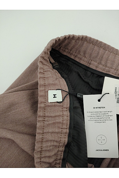 JACK & JONES Hnědé pánské chinos kalhoty s kapsami a pružným pasem Vel. M | JACK & JONES | obrázek 6