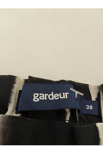 GARDEUR Černobílé široké letní kalhoty s vysokým pasem Velikost EU 38 | GARDEUR | obrázek 5