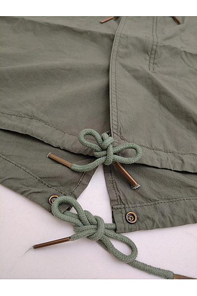 DRYKORN Pánská bavlněná parka khaki vojenská přechodová bunda Velikost S | DRYKORN | obrázek 3