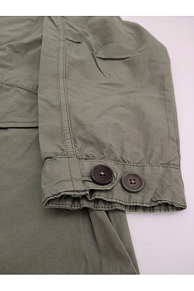 DRYKORN Pánská bavlněná parka khaki vojenská přechodová bunda Velikost S | DRYKORN | obrázek 4