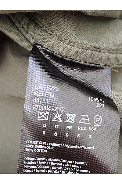 DRYKORN Pánská bavlněná parka khaki vojenská přechodová bunda Velikost S | DRYKORN | obrázek 11