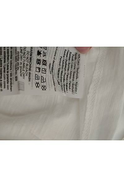 JACK & JONES Bílé bavlněné pánské tričko s krátkým rukávem a kulatým výstřihem basic | JACK & JONES | obrázek 5