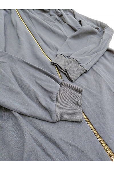 Be wear Dámská modrá prodloužená mikina na zip s kapucí Vel. S/M | Be wear | obrázek 5