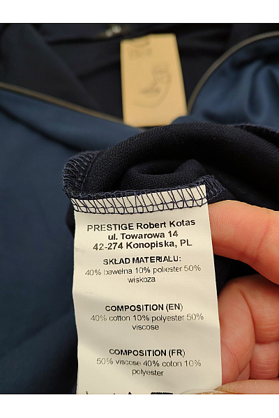 Be wear Dámská modrá prodloužená mikina na zip s kapucí Vel. S/M | Be wear | obrázek 9