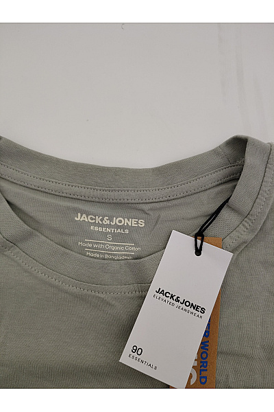 JACK & JONES Pánské khaki bavlněné tričko s krátkým rukávem a kapsou Vel. S | JACK & JONES | obrázek 4