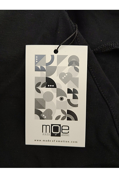 MOE Černé bavlněné mikinové šaty mini volné Vel. XXL | MOE | obrázek 7