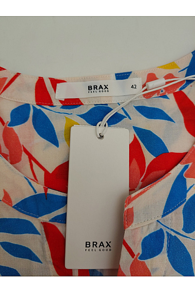 BRAX Bavlněná košile s potiskem a mašlí na rukávech Vel. EU 42 | BRAX | obrázek 6