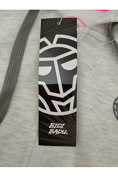 Bidi Badu Dámská šedá sportovní mikina na zip s kapucí Velikost EU M | Bidi Badu | obrázek 5