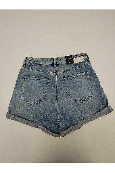 Cars Jeans Dámské modré bavlněné džínové kraťasy s vysokým pasem Velikost 30 | Cars Jeans | obrázek 4