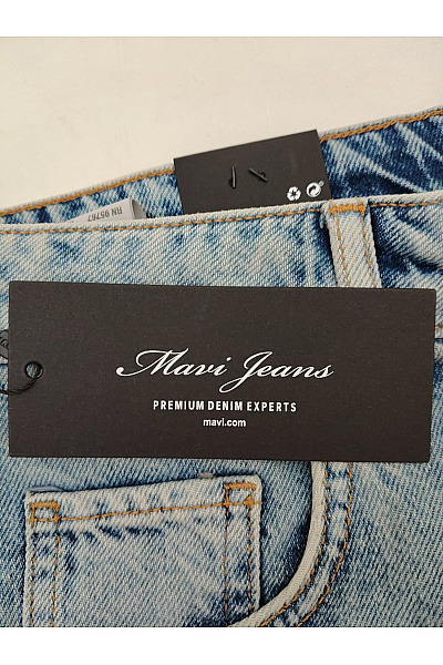 Cars Jeans Dámské modré bavlněné džínové kraťasy s vysokým pasem Velikost 30 | Cars Jeans | obrázek 5