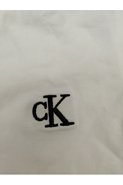 Calvin Klein Bílé bavlněné dámské tričko s krátkým rukávem a výstřihem do V Vel. S | Calvin Klein | obrázek 4