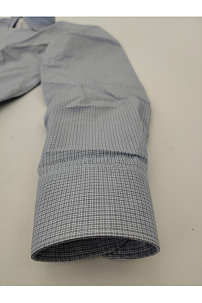 OLYMP Pánská bavlněná košile s dlouhým rukávem slim fit vzorovaná business Velikost 41 | OLYMP | obrázek 5