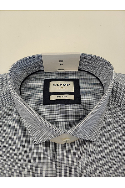 OLYMP Pánská bavlněná košile s dlouhým rukávem slim fit vzorovaná business Velikost 41 | OLYMP | obrázek 7