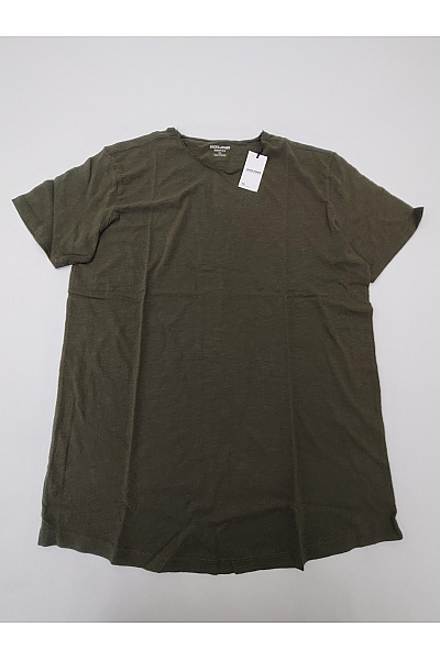 JACK & JONES Pánské khaki bavlněné tričko s krátkým rukávem a kulatým výstřihem basic | JACK & JONES | obrázek 2